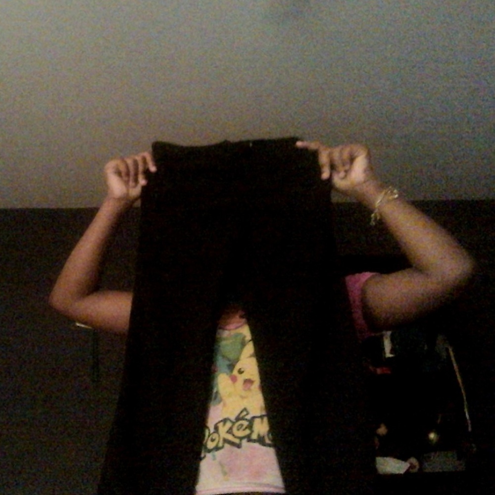 black danskin pants